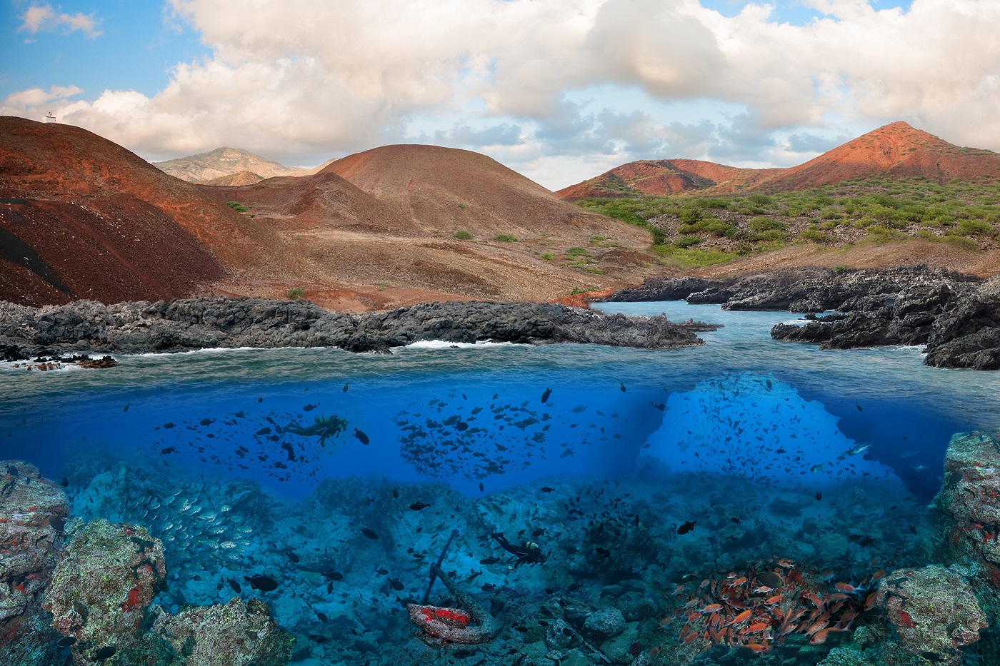 Ascension and Tristan da Cunha landscape